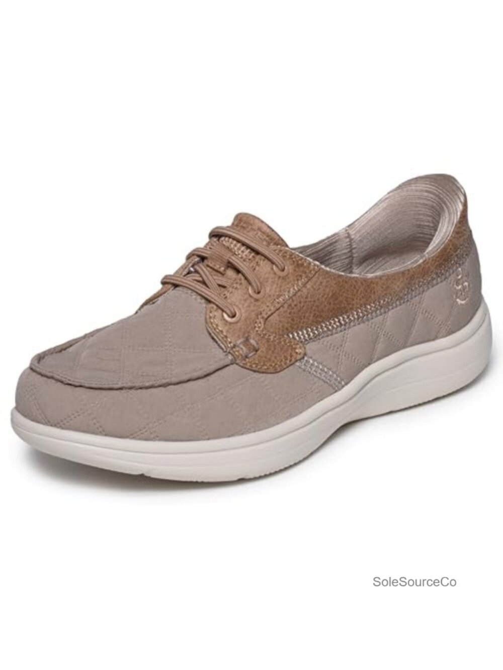 Hands Free Slip-Ins Linen Boat Shoe Comfort Casual